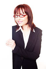 Image showing Business woman with glasses