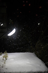 Image showing Street lamp and snow