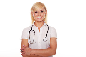 Image showing Smiling confident nurse or doctor