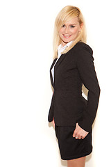 Image showing Studio shot of attractive business woman