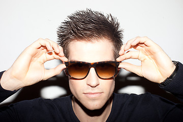 Image showing Trendy Man In Sunglasses