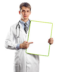 Image showing Doctor Man With Write Board