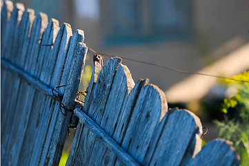 Image showing Wood fence