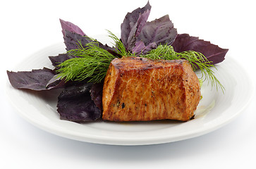 Image showing Spicy Roast Pork tenderloin