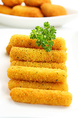 Image showing Fried cheese sticks