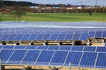 Image showing Solar panels for power production