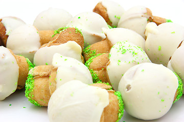 Image showing Shortbread mushroom-shaped with condensed milk