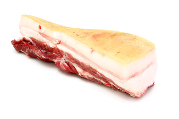 Image showing The big piece of fresh fat