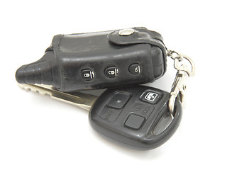 Image showing Car keys, objects isolated on white background .