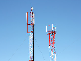 Image showing Gsm antenna (antenne), mobile pylon