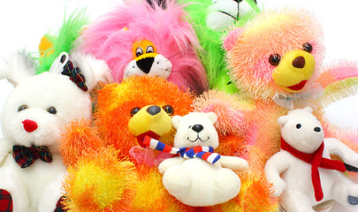 Image showing Children's bright beautiful soft toy 