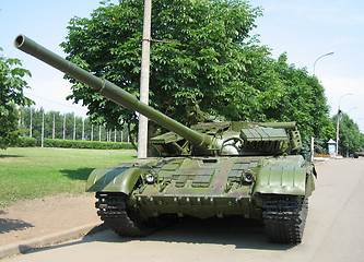 Image showing Old military technology on parking in a museum Russia Moscow