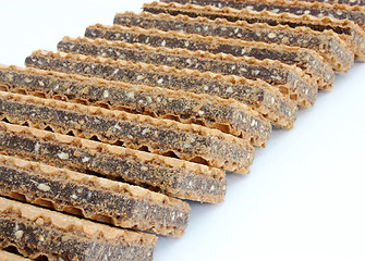 Image showing Wafer cookies with chocolate 