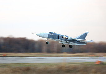 Image showing Military jet bomber  