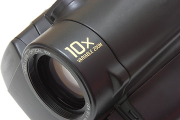 Image showing Black videocamera 