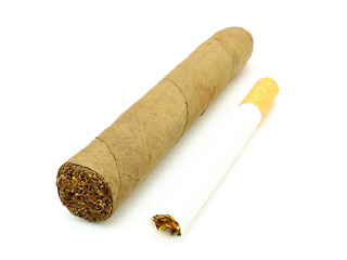 Image showing  big Cuban cigar