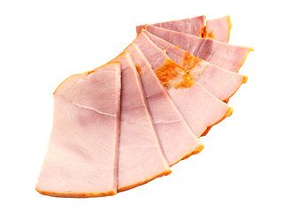 Image showing big group of thinly sliced meat