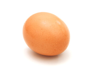 Image showing close up of egg on white background 