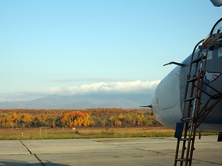 Image showing Military jet bomber Su-24 Fencer