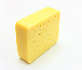 Image showing piece of cheese isolated on a white background