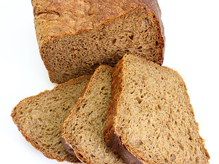 Image showing Black rye bread