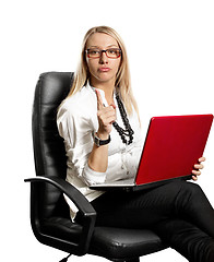 Image showing Business Woman In Chair