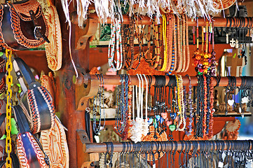 Image showing Small bazaar in Cozumel