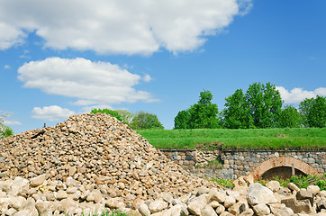 Image showing stones hill