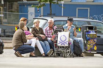 Image showing Helsinki city life