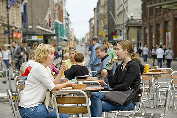 Image showing Street ice cream cafe