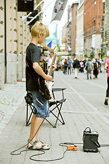 Image showing Street musician