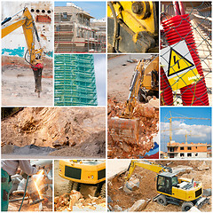 Image showing Construction Collage