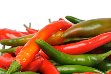 Image showing Arrangement of Chili peppers