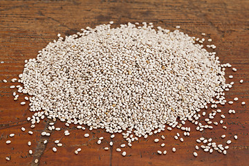 Image showing white chia seeds