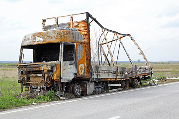 Image showing Truck fire