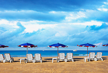 Image showing Morning on a tropical beach