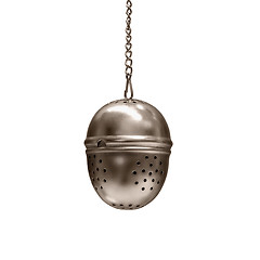 Image showing Tea infuser on white background