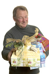 Image showing man with gifts