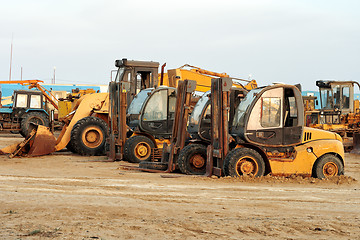 Image showing Heavy duty construction machinery