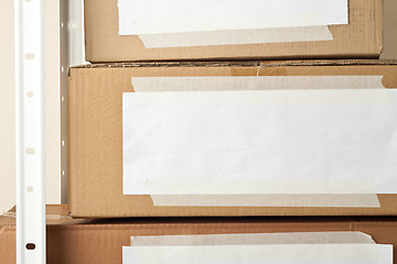 Image showing Cardboard boxes