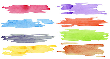 Image showing Watercolor strokes