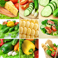 Image showing Vegetable collage