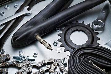 Image showing Bike repairing