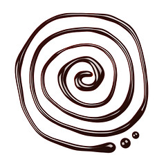 Image showing Chocolate swirl