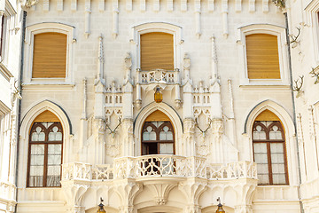 Image showing Famous white castle Hluboka nad Vltavou