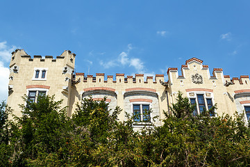 Image showing Famous white castle Hluboka nad Vltavou