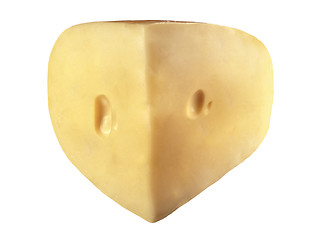 Image showing piece of cheese isolated