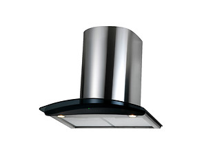 Image showing Modern kitchen wall hood - isolated