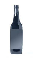 Image showing Bottle of black beer