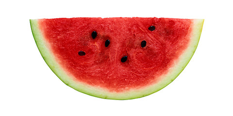 Image showing Watermelon slice isolated on white